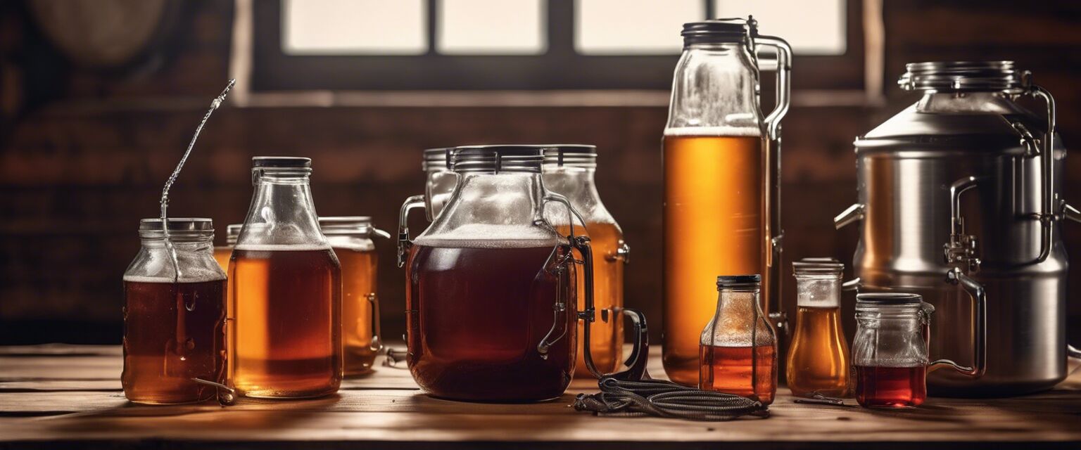 Home Brewing Kit Components